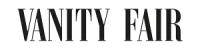 Black background with the text "VANITY FAIR" in large, bold, black serif font.